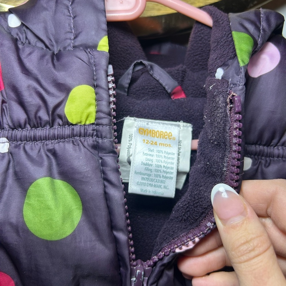 Colorful Polka Dot Puffer Jacket - Picture 3 of 6